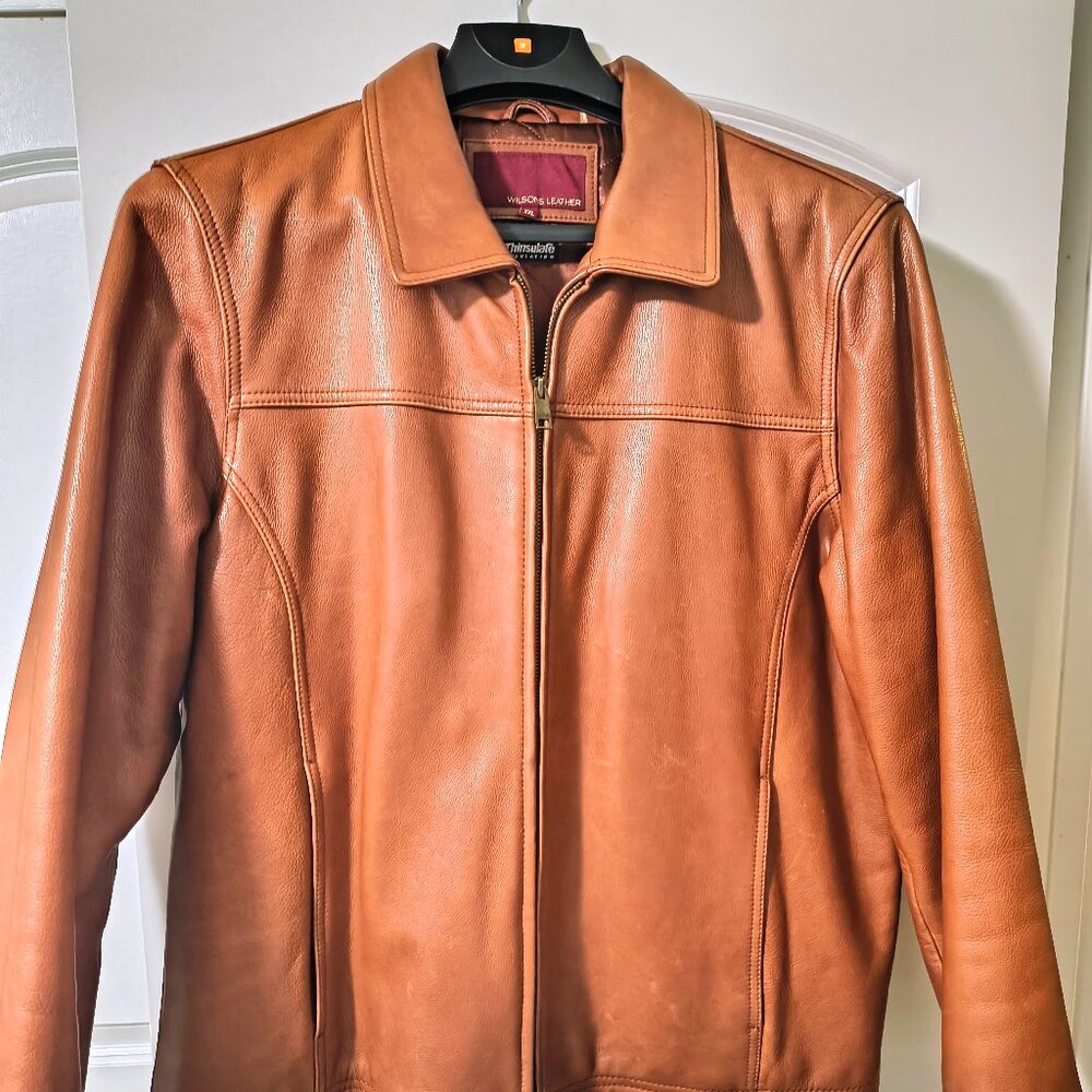 🧥 Wilsons Leather Men's Jacket (XXL) – Tan/Brown – Thinsulate Insulated